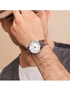 Reloj analogico correa de piel MTP-V005L-7B4 Cuarzo analógico 2