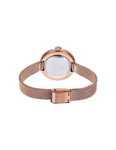 Reloj Casio Para Mujer LTP-E154MPG-4A Analógico Malla Milanesa Oro Rosa