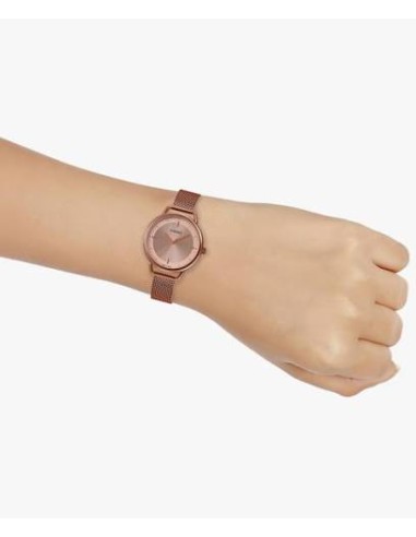 Reloj Casio Para Mujer LTP-E413MR-9A Analógico correa de Malla Milanesa