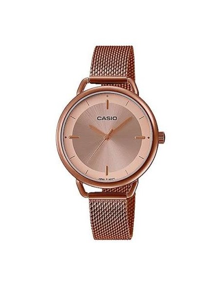 Reloj Casio Para Mujer LTP-E413MR-9A Analógico correa de Malla Milanesa