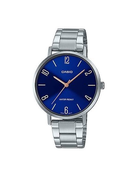 Reloj Casio Para Mujer LTP-VT01D-2B2 Analógico Correa Acero