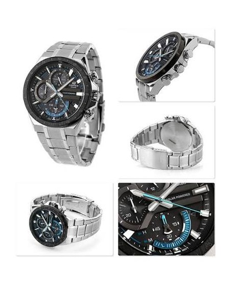 Reloj Casio Edifice EQS-920DB-2A Solar Esfera Azul