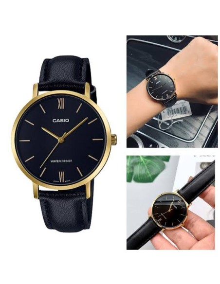 copy of Reloj Casio LTP-VT01GL-4B Dorado con Correa de Cuero