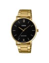 reloj analógico para hombre Casio MTP-VT01G-1B con diseño minimalista en dorado y esfera negra
