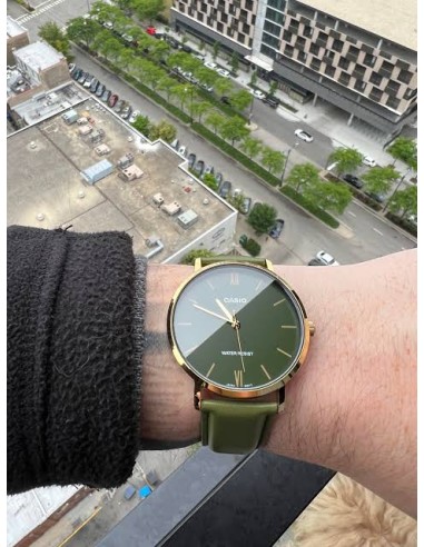 Reloj Casio analogico MTP-VT01GL-3B correa de piel