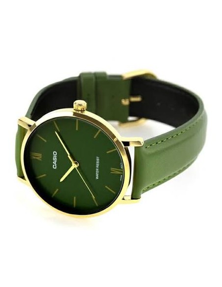 Reloj Casio analogico MTP-VT01GL-3B correa de piel