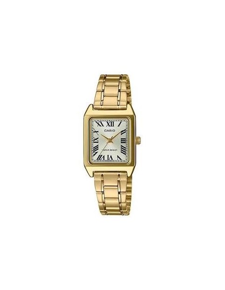 Reloj clásico mujer cuarzo Casio LTP-V007G-9B 31 × 22 × 7.5 mm caja y correa de acero color oro