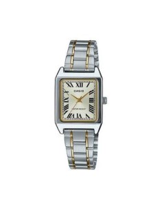 Reloj Casio LTP-V007SG-9B Rectangular correa acero inoxidable Bicolor