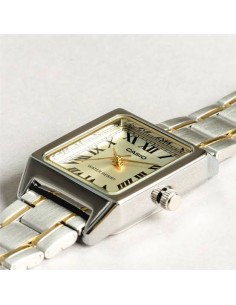 Reloj Casio LTP-V007SG-9B Rectangular correa acero inoxidable Bicolor 2