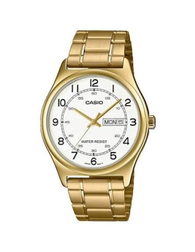 Reloj hombre Casio Classic Golden MTP-V006G-7B 45.1 × 38 × 9.4 mm correa de acero