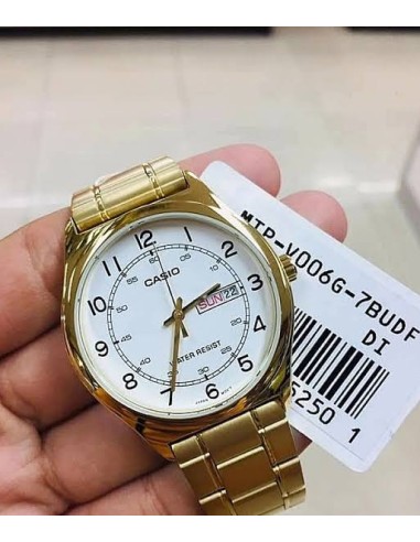 Reloj hombre Casio Classic Golden MTP-V006G-7B 45.1 × 38 × 9.4 mm correa de acero