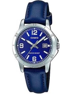 Reloj CASIO analógico LTP-V004L-2B correa de piel resistente al agua water resist