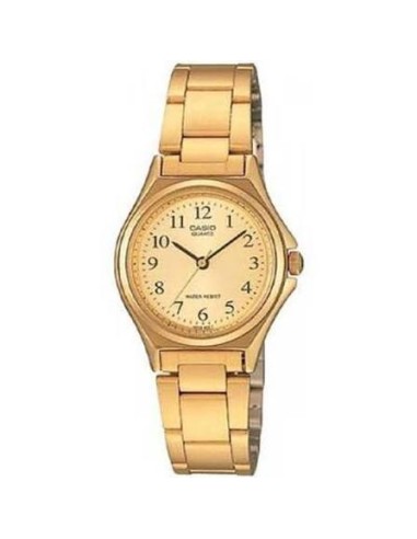 Reloj analógico para mujer Casio LTP-1130N-9B con acabado totalmente dorado correa de acero inoxidable