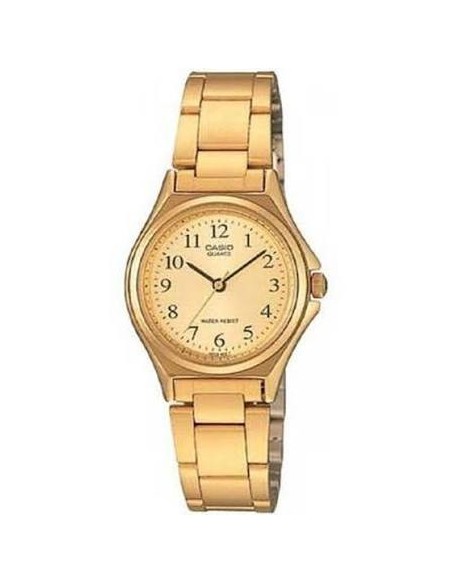 Reloj analógico para mujer Casio LTP-1130N-9B con acabado totalmente dorado correa de acero inoxidable