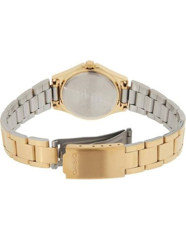 Reloj analógico para mujer Casio LTP-1130N-9B con acabado totalmente dorado correa de acero inoxidable