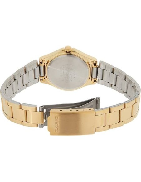 Reloj analógico para mujer Casio LTP-1130N-9B con acabado totalmente dorado correa de acero inoxidable