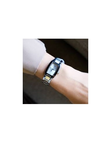 Reloj reloj analógico para mujer Casio LTP-1165A-7C2 Diseño rectangular de acero inoxidable