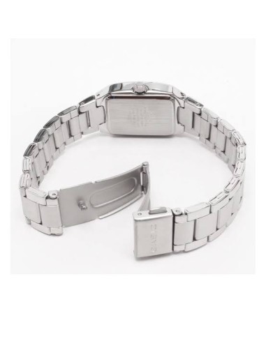 Reloj analógico para mujer Casio LTP-1165A-7C2 Diseño rectangular de acero inoxidable