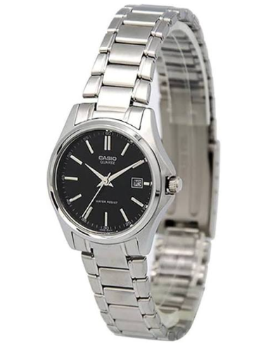 Reloj analógico para mujer Casio LTP-1183A-1A con caja y correa de acero inoxidable