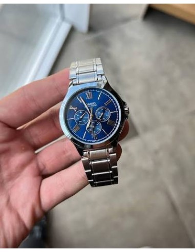 Reloj Casio Para Hombre MTP-V300D-2A Multifuncion Correa y Caja Acero
