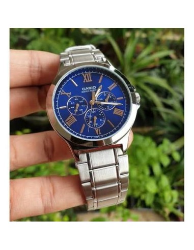 Reloj Casio Para Hombre MTP-V300D-2A Multifuncion Correa y Caja Acero