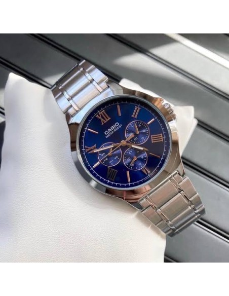 copy of Reloj Casio Para Hombre MTP-V300B-1A Multifuncion Correa y Caja Acero Negro Esfera Negra