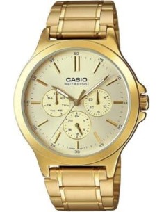 Reloj Casio Para Hombre MTP-V300G-9A Multifuncion Correa y Caja Acero