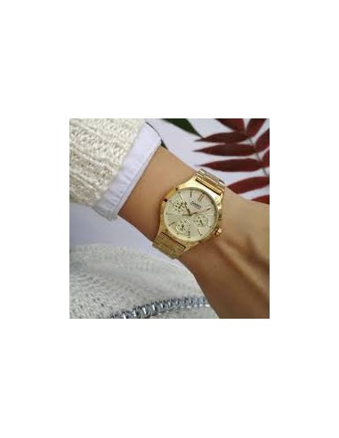 Reloj Casio Para Hombre MTP-V300G-9A Multifuncion Correa y Caja Acero