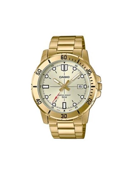 Reloj caballero CASIO analogico MTP-VD01G-9EV correa de acero