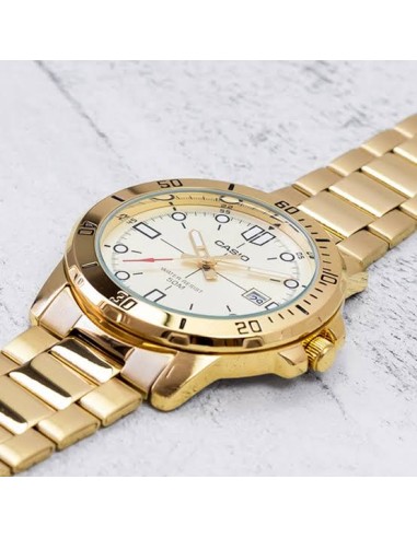 Reloj caballero CASIO analogico MTP-VD01G-9EV correa de acero