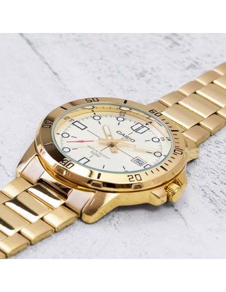 Reloj caballero CASIO analogico MTP-VD01G-9EV correa de acero