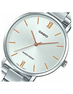Reloj análogo de cuarzo Casio MTP-VT01D-7B correa de acero inoxidable