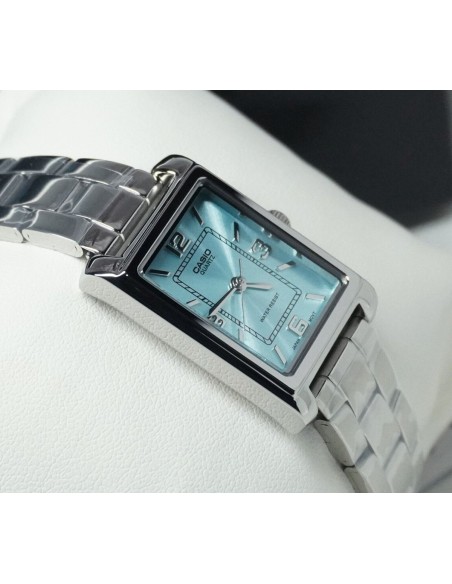 reloj mujer analógico clásico Casio LTP-1234DD-2A 32 × 21 × 7.4 mm correa de acero