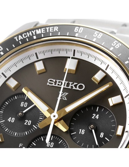 cronógrafo solar hombre Seiko Prospex SpeedTimer HBJ002P 41.4mm 100m