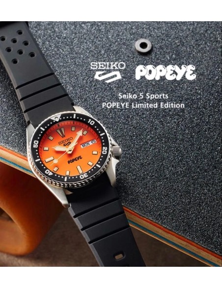 Seiko 5 Sports SKX  Popeye HDB013J 38mm Limited Edition 500 JDM hecho en Japón
