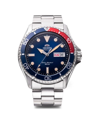 automático buceo hombre Orient Kamasu Pepsi RN-AA0812L JDM 41.8mm English/Kanji  200m
