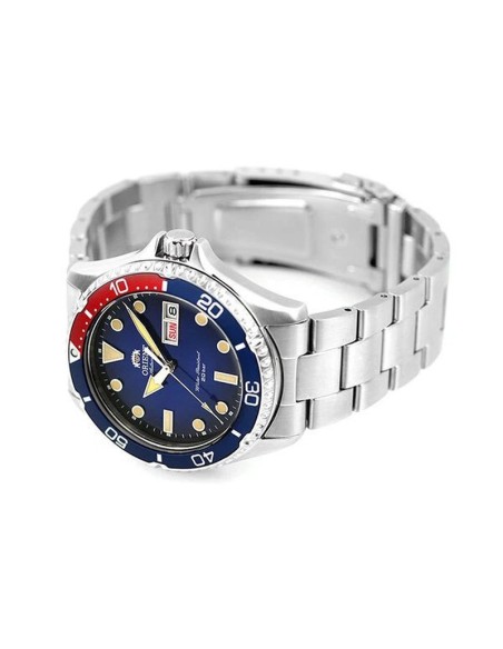 automático buceo hombre Orient Kamasu Pepsi RN-AA0812L JDM 41.8mm English/Kanji  200m