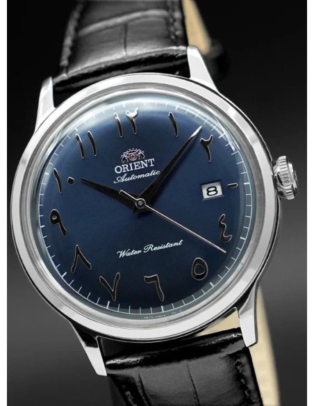 reloj automático hombre Orient Bambino Arabic Dial "Desert Night" RA-AC0036L 40.5mm correa de cuero Cal.  F6724