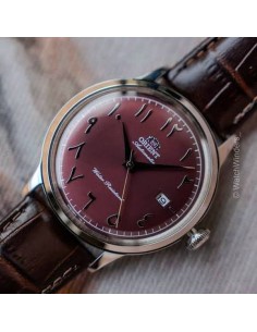 reloj automático hombre Orient Bambino Damask Red RA-AC0037R 40.5mm correa de cuero Cal  F6724 2