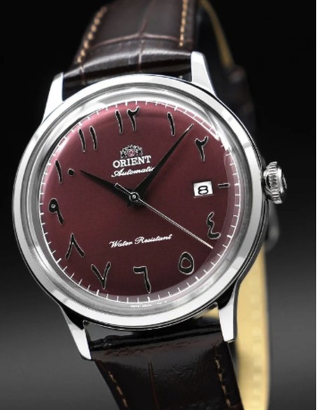 reloj automático hombre Orient Bambino Damask Red RA-AC0037R 40.5mm correa de cuero Cal  F6724