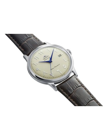 reloj automático hombre Orient Bambino Arabic Dial Luban RA-AC0039Y 40.5m correa de cuero Cal. F6724