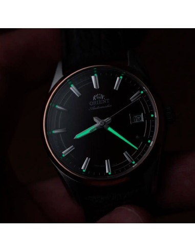 automático hombre Orient Stretto Date RA-AC0R03Y Chocolate / Rose Gold  38,5mm 50m WR cristal de zafiro