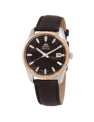 automático hombre Orient Stretto Date RA-AC0R03Y Chocolate / Rose Gold  38,5mm 50m WR cristal de zafiro