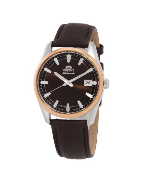 automático hombre Orient Stretto Date RA-AC0R03Y Chocolate / Rose Gold  38,5mm 50m WR cristal de zafiro