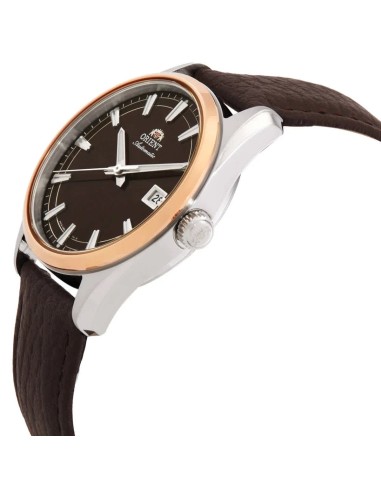 automático hombre Orient Stretto Date RA-AC0R03Y Chocolate / Rose Gold  38,5mm 50m WR cristal de zafiro