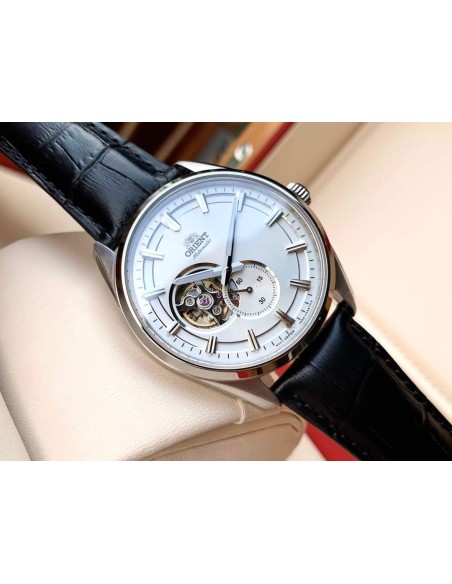 reloj automático hombre Orient Stretto Semi Skeleton RA-AR0004S 40.8mm cristal de zafiro correa de cuero 50m WR Cal. F6S22