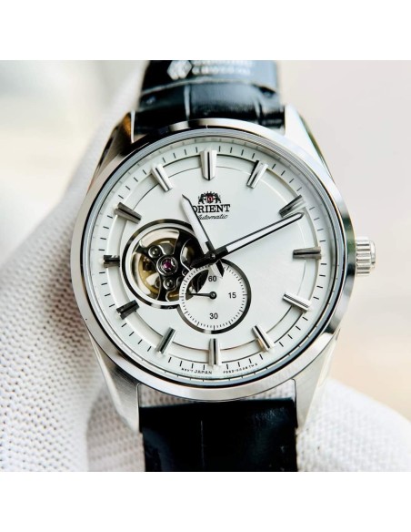 reloj automático hombre Orient Stretto Semi Skeleton RA-AR0004S 40.8mm cristal de zafiro correa de cuero 50m WR Cal. F6S22