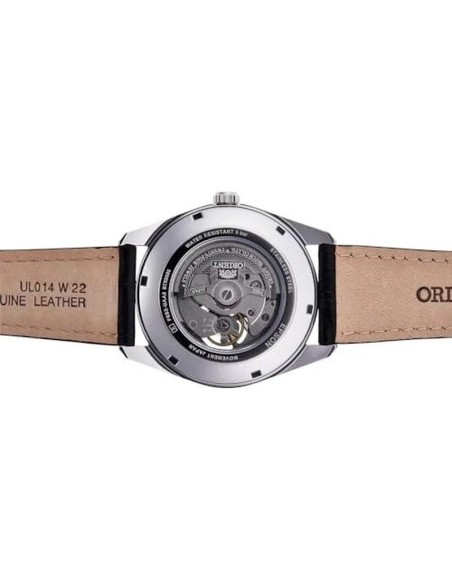 reloj automático hombre Orient Stretto Semi Skeleton RA-AR0004S 40.8mm cristal de zafiro correa de cuero 50m WR Cal. F6S22