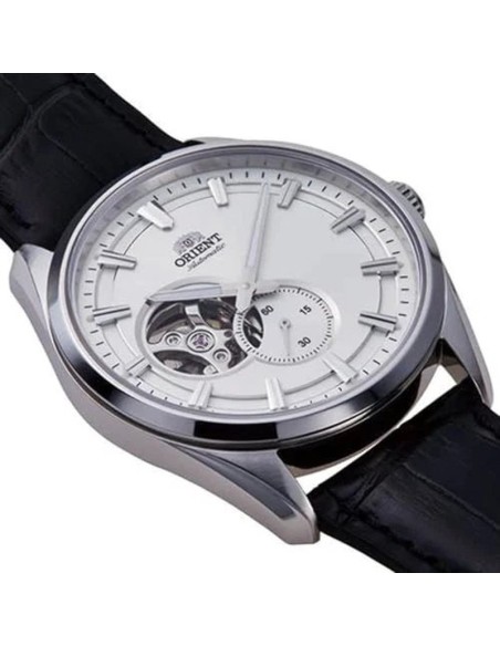 reloj automático hombre Orient Stretto Semi Skeleton RA-AR0004S 40.8mm cristal de zafiro correa de cuero 50m WR Cal. F6S22