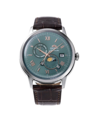 automático hombre Orient Bambino Sun & Moon RN-AK0805E JDM 41.5mm